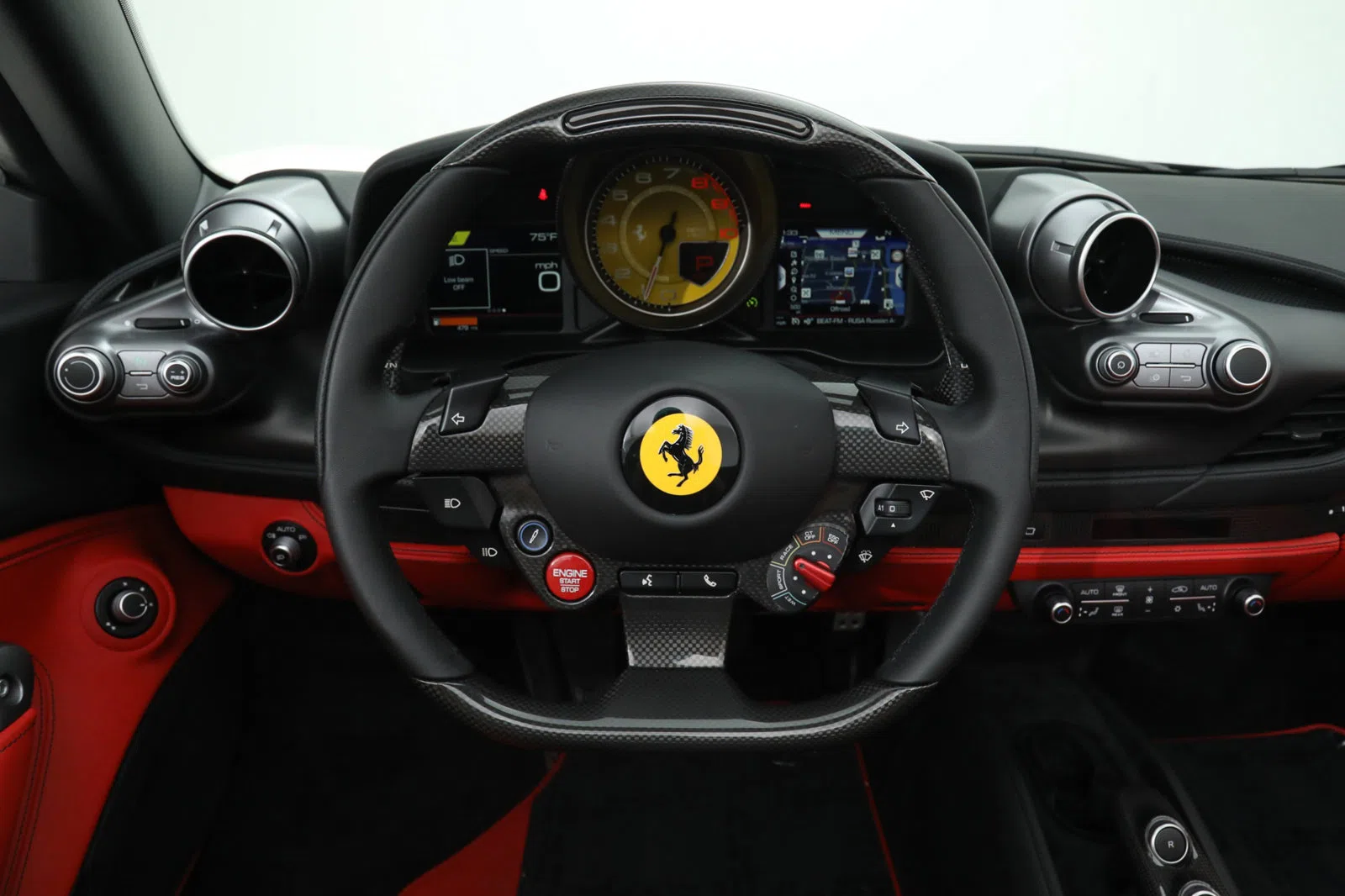 2021 Ferrari F8 Spider interior, dashboard