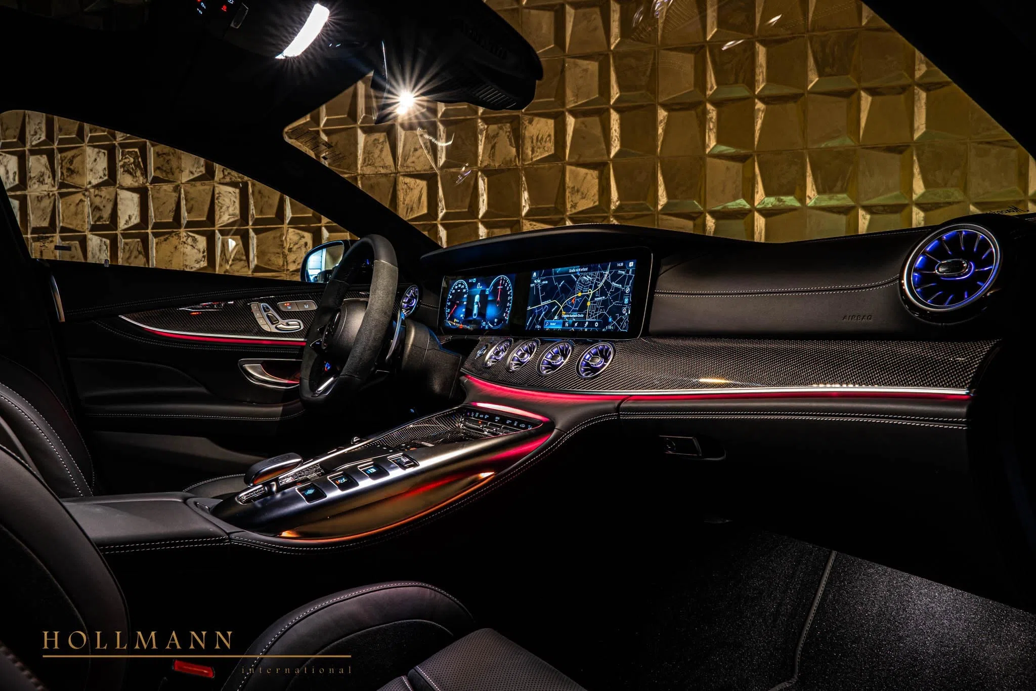 2022 Mercedes-Benz AMG GT 63 S E PERFORMANCE interior, Black+Anthracite