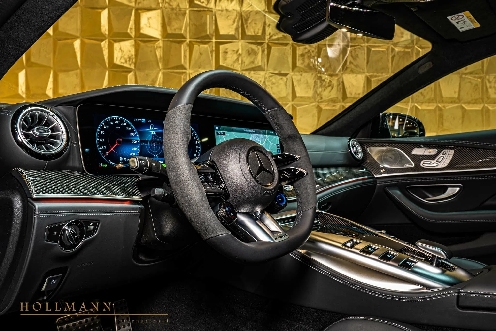 2022 Mercedes-Benz AMG GT 63 S E PERFORMANCE interior, dashboard, Black+Anthracite