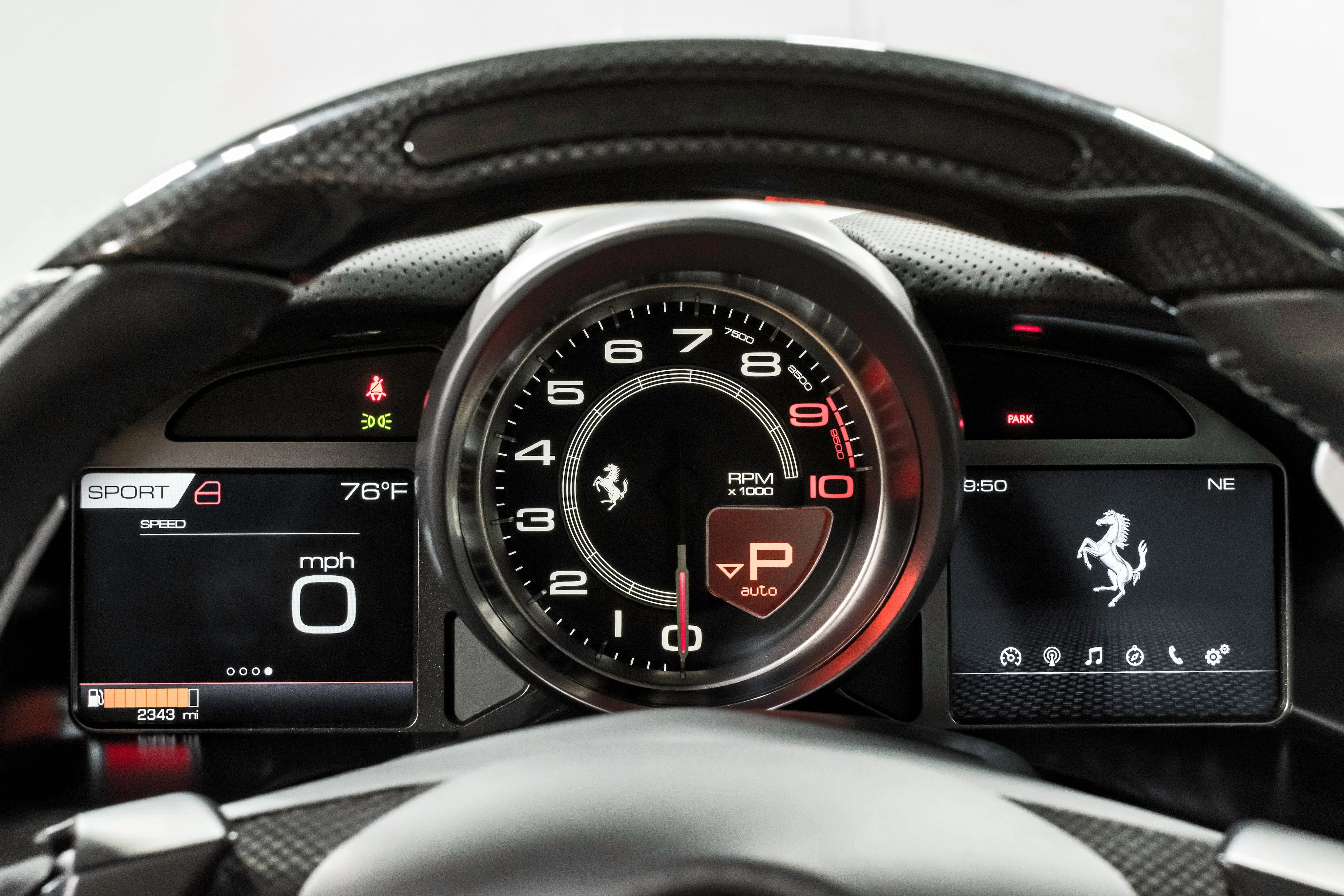 2020 Ferrari 812 Superfast fastback interior, Brown
