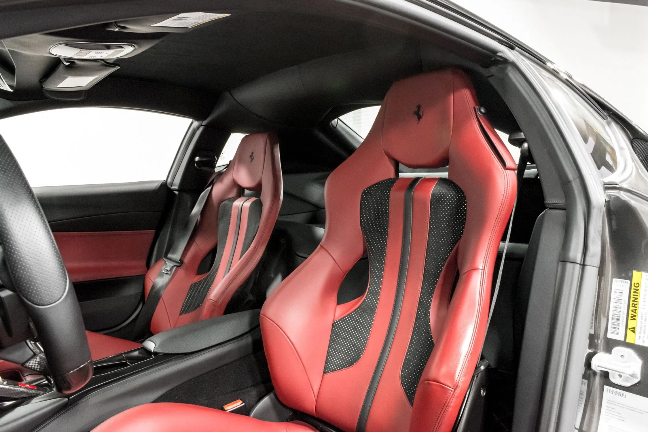 2020 Ferrari 812 Superfast fastback interior, seats, Brown