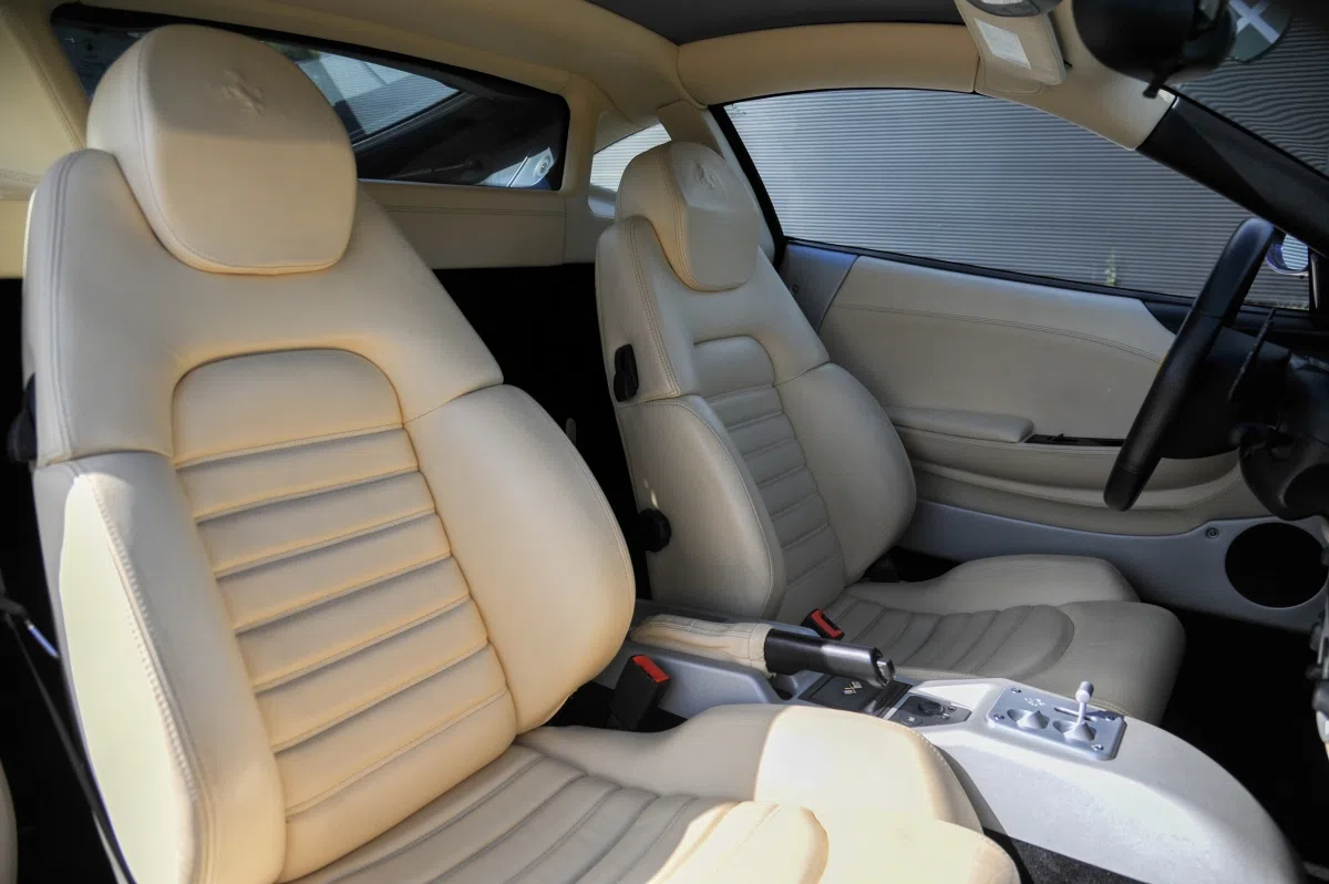 2000 Ferrari 360 Modena F1 interior, seats, With cream