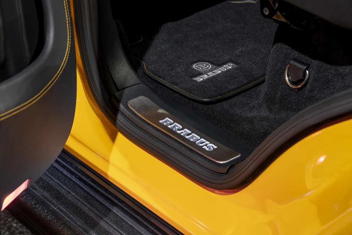 2018 BRABUS XLP 700 Adventure interior, door sill, Black