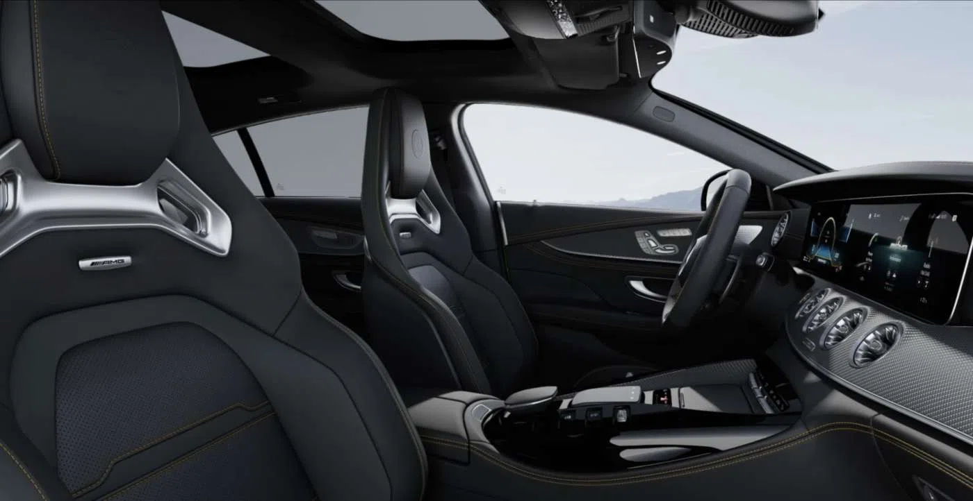 2022 Mercedes-Benz AMG GT 63 S E Performance interior, seats, Schwarz-Titangraupearl