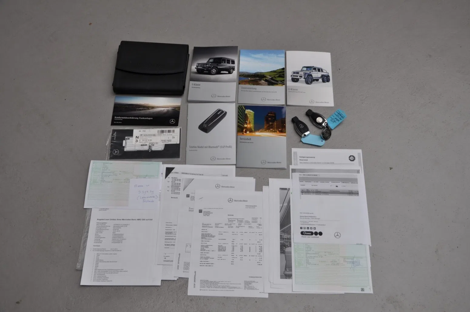 2013 Mansory G-Class Gronos 6x6, documents and keys