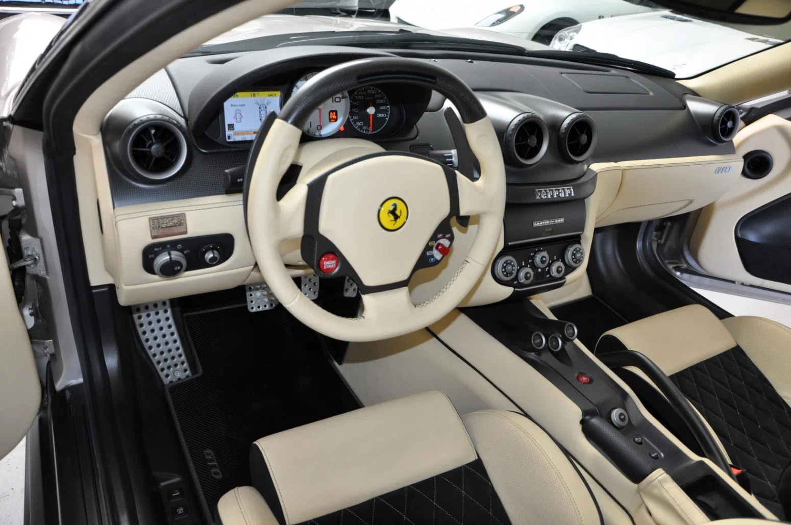 2010 Ferrari 599 GTO interior, dashboard