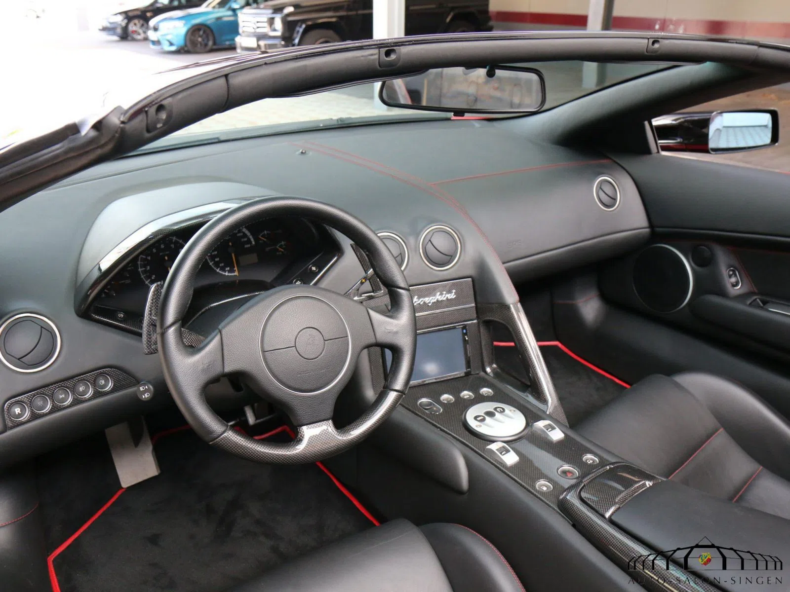 2013 Lamborghini Murciélago LP 640 Roadster interior, dashboard, Black