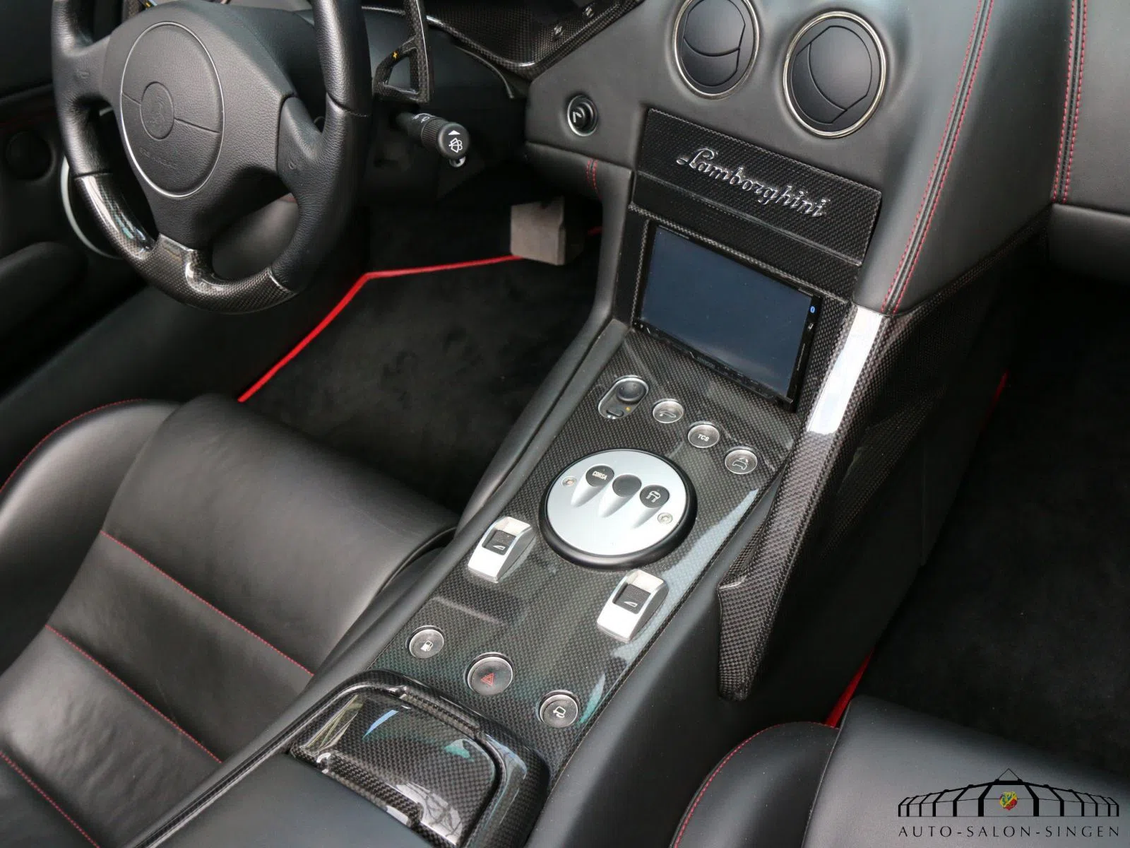 2013 Lamborghini Murciélago LP 640 Roadster interior, dashboard, Black