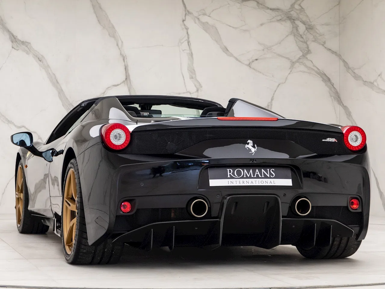 2016 Ferrari 458 Speciale Aperta for sale, exterior, Nero Daytona