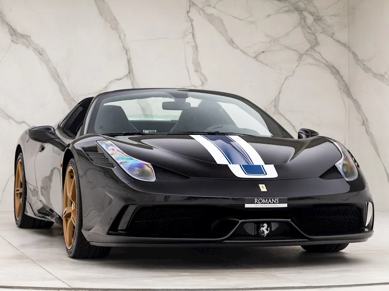 2016 Ferrari 458 Speciale Aperta for sale, exterior, Nero Daytona
