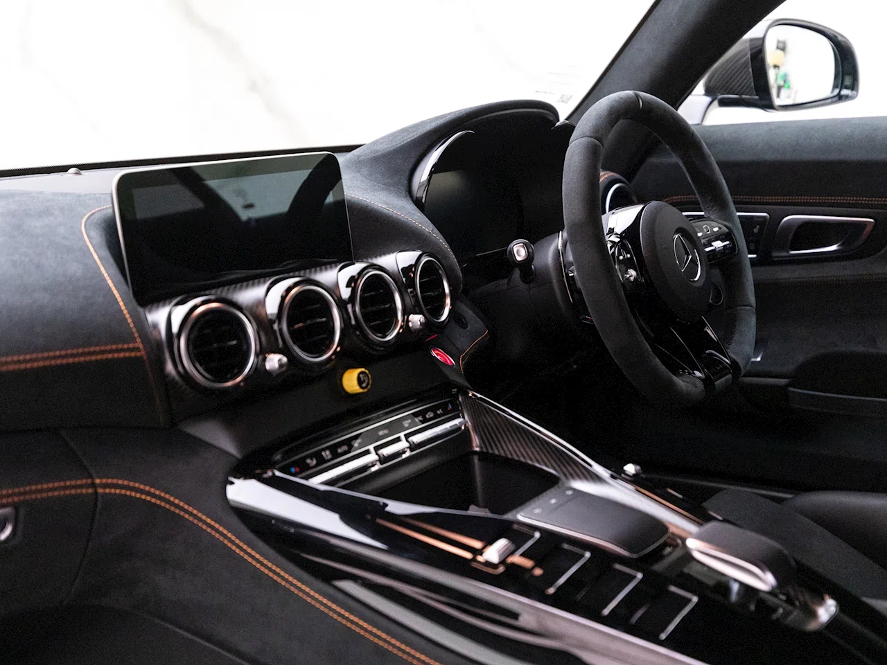 2022 Mercedes-Benz AMG BT Black Series interior, dashboard, Black Leather & DINAMICA
