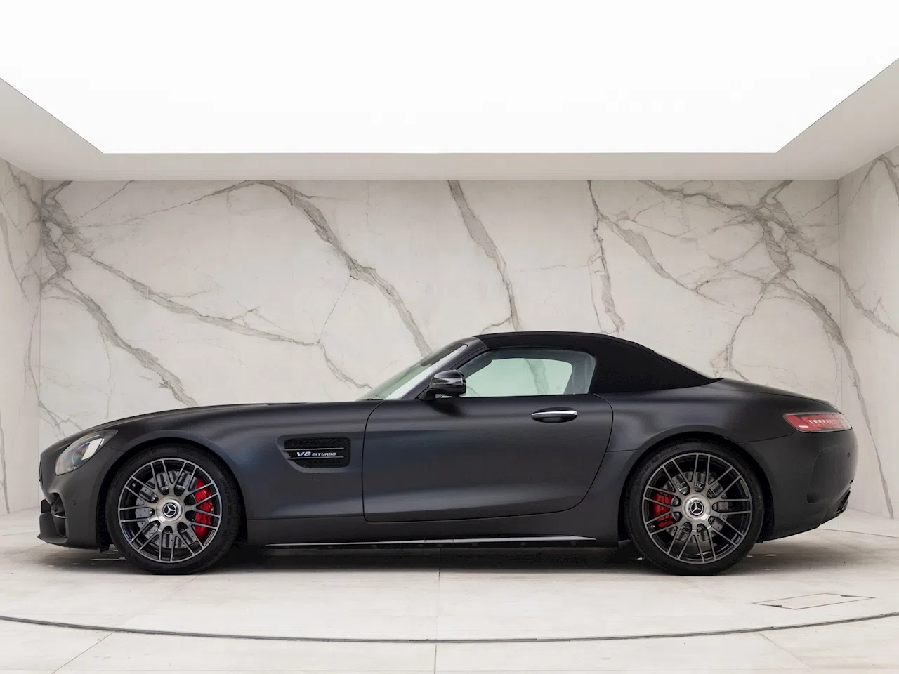 2018 Mercedes AMG GT C Edition 50 Roadster, side profile