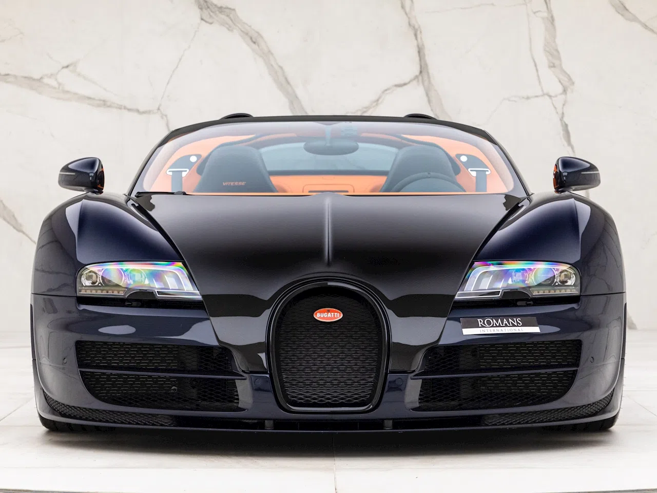 2015 Bugatti Veyron Grand Sport Vitesse for sale, exterior, Black & Blue Exposed Carbon Fibre