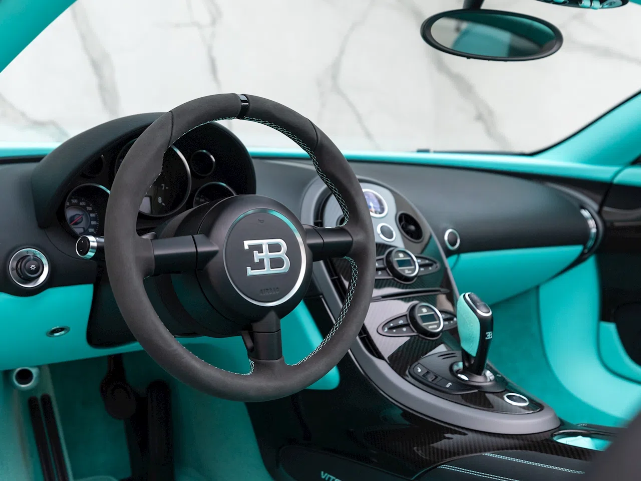 2014 Bugatti Veyron Grand Sport Vitesse interior, Tiffany Leather