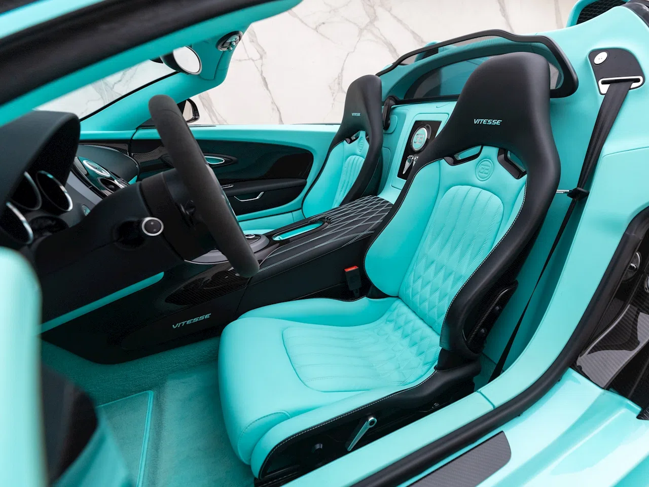 2014 Bugatti Veyron Grand Sport Vitesse interior, seats, Tiffany Leather