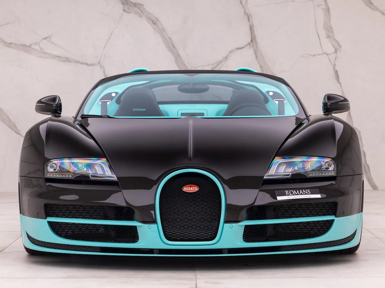 2014 Bugatti Veyron Grand Sport Vitesse for sale, exterior, Exposed Carbon Fibre with Tiffany Green