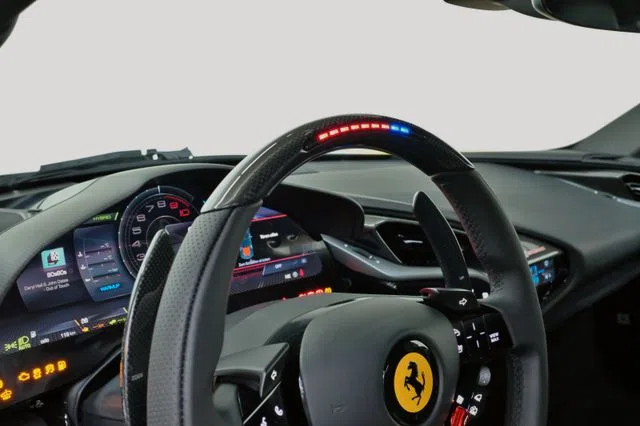 2022 Ferrari SF90 Stradale interior, steering wheel
