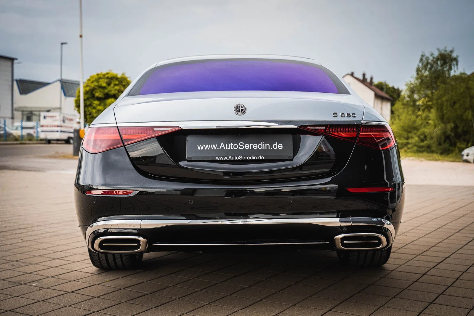 2022 Mercedes-Maybach S 680 by Hofele Design Germany, rear three-quarter view