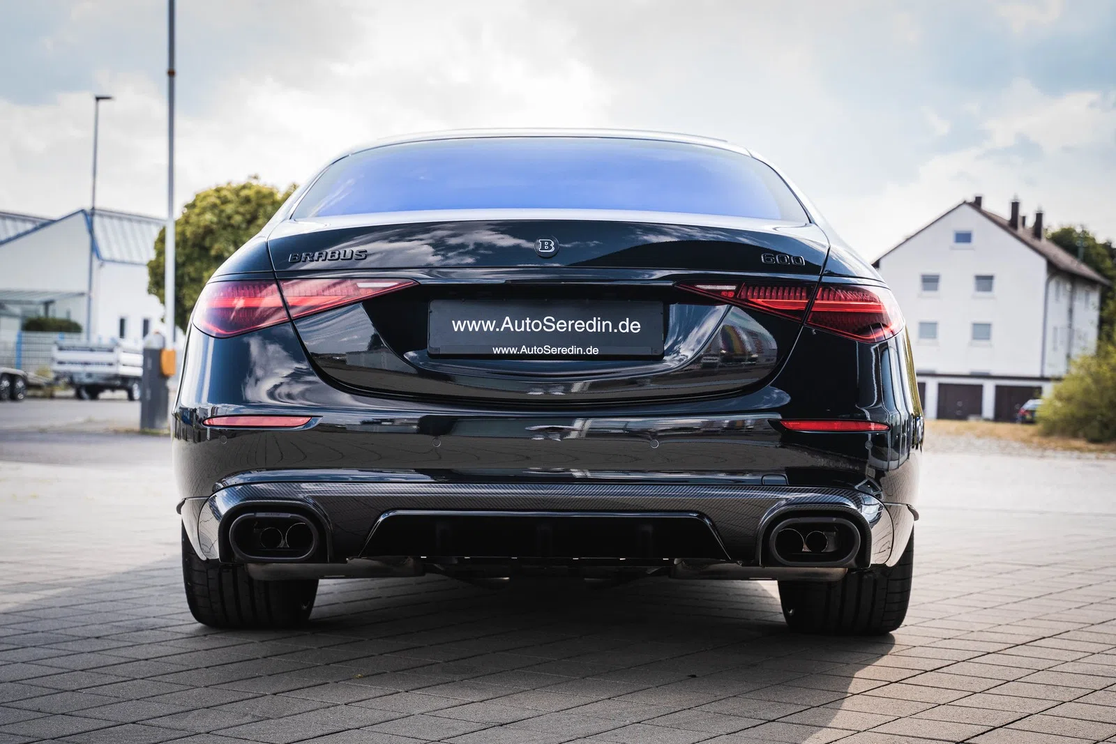 2022 BRABUS B 600, rear three-quarter view