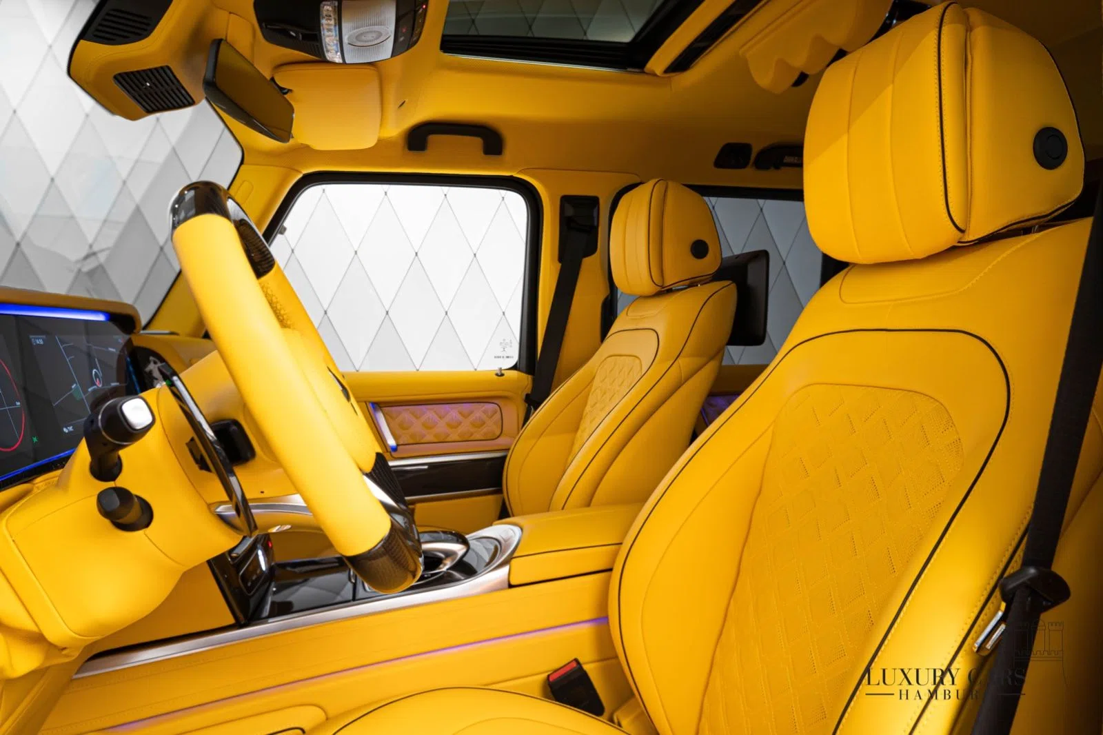 2022 BRABUS G 800 interior, seats, Andere, Vollleder