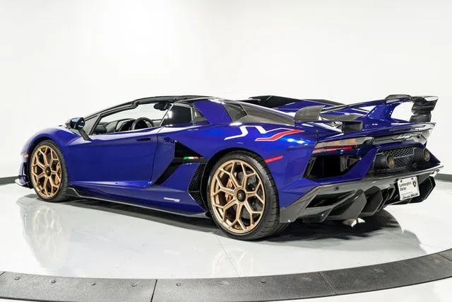 2020 Lamborghini Aventador SVJ Roadster for sale, exterior, Blu Sideris