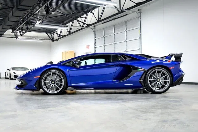 2020 Lamborghini Aventador SVJ Coupe for sale, exterior, Blu Nereid