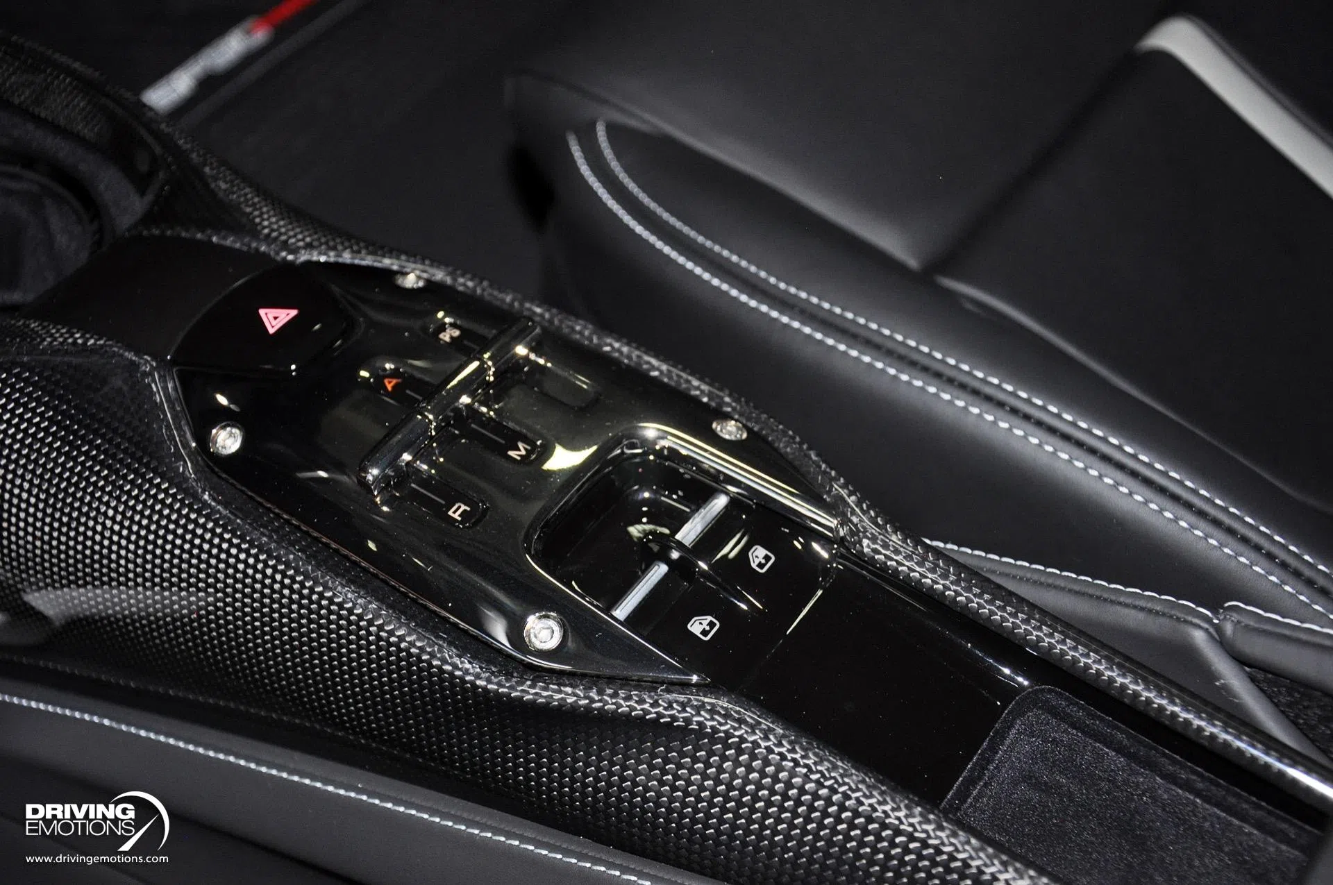 2022 Ferrari SF90 Stradale interior, center console, Nero, Leather