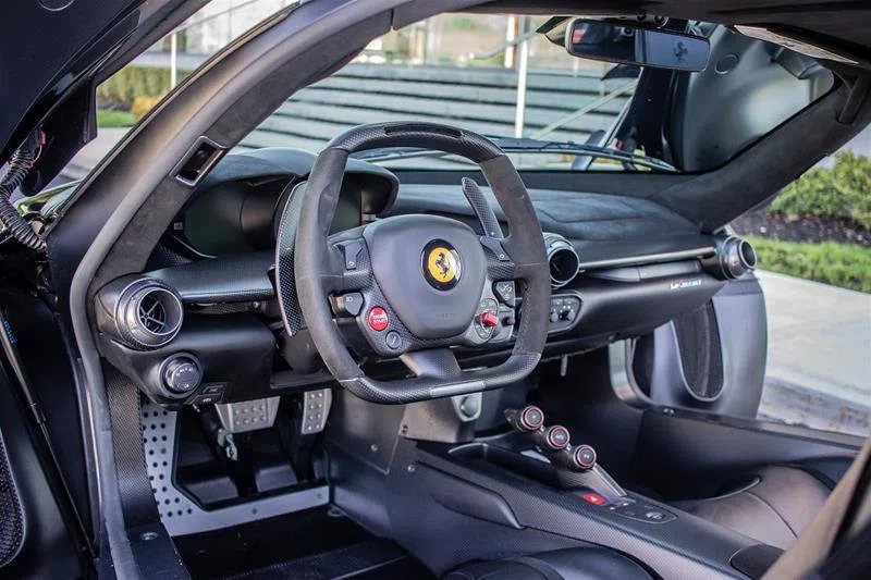 2015 Ferrari LaFerrari interior, dashboard, NERO