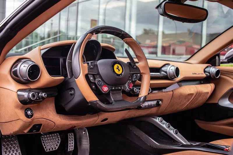 2019 Ferrari 812 Superfast interior, CUOIO