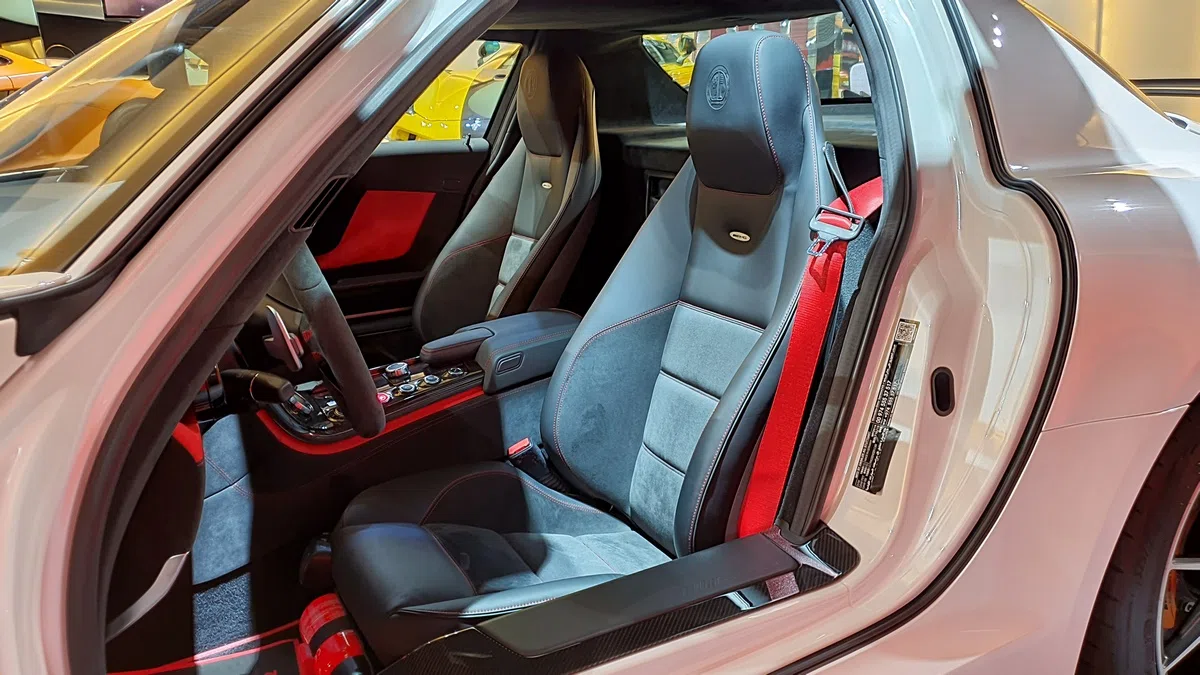 2014 Mercedes-Benz SLS AMG Black Series interior, seats