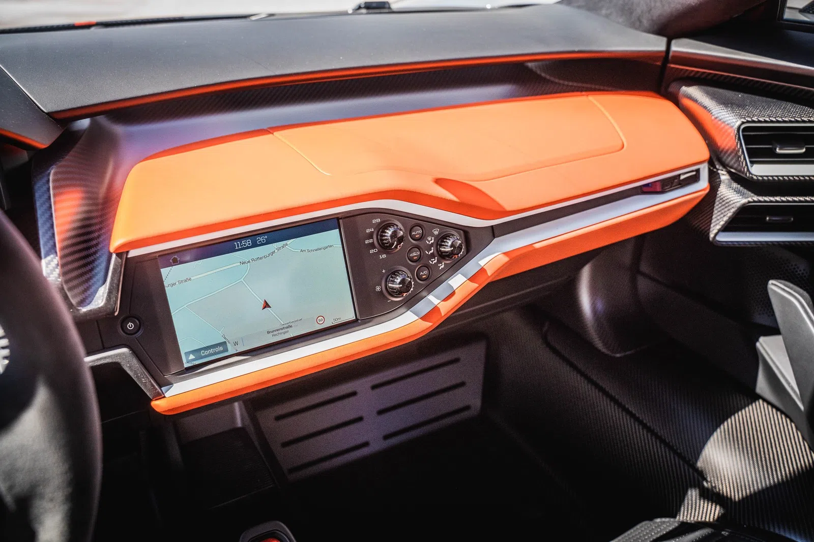 2022 Ford GT Carbon Series interior, dashboard