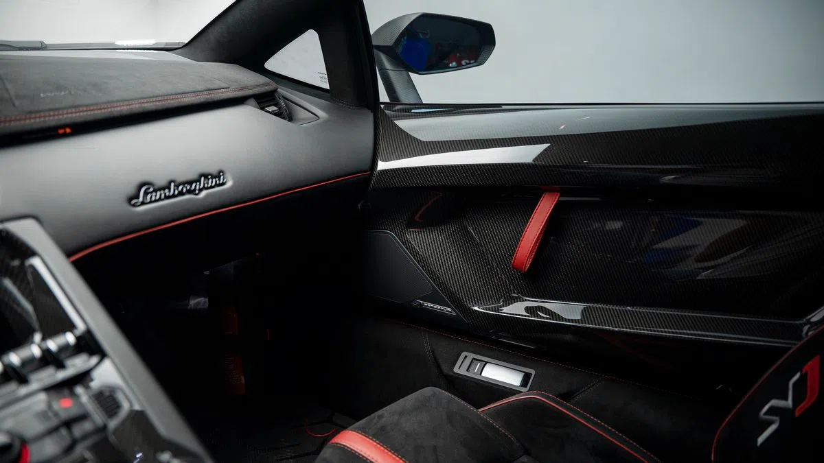 2019 Lamborghini Aventador SVJ – 1 of 900 interior, door panel