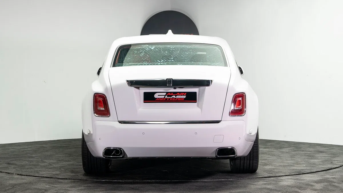 2022 Rolls Royce Phantom, rear three-quarter view