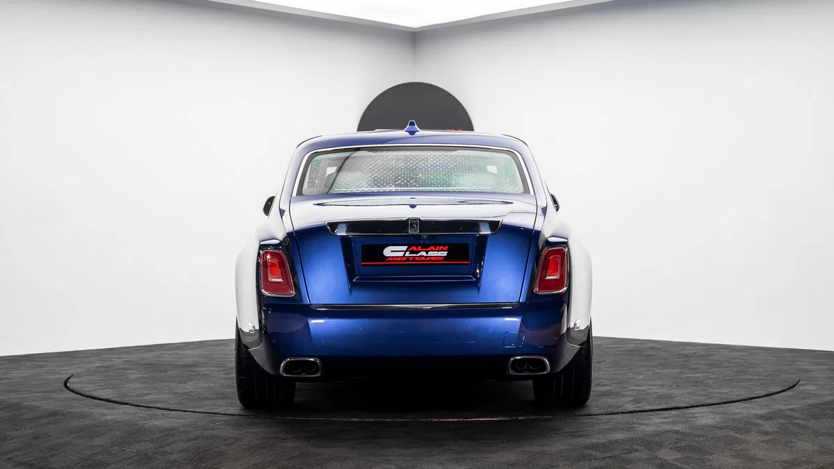 2019 Rolls Royce Phantom, rear three-quarter view