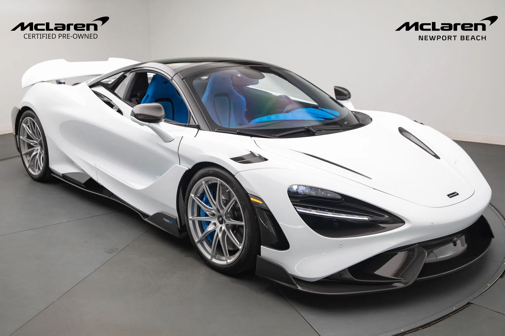 2022 McLaren 765LT for sale, exterior, Alaskan Diamond White