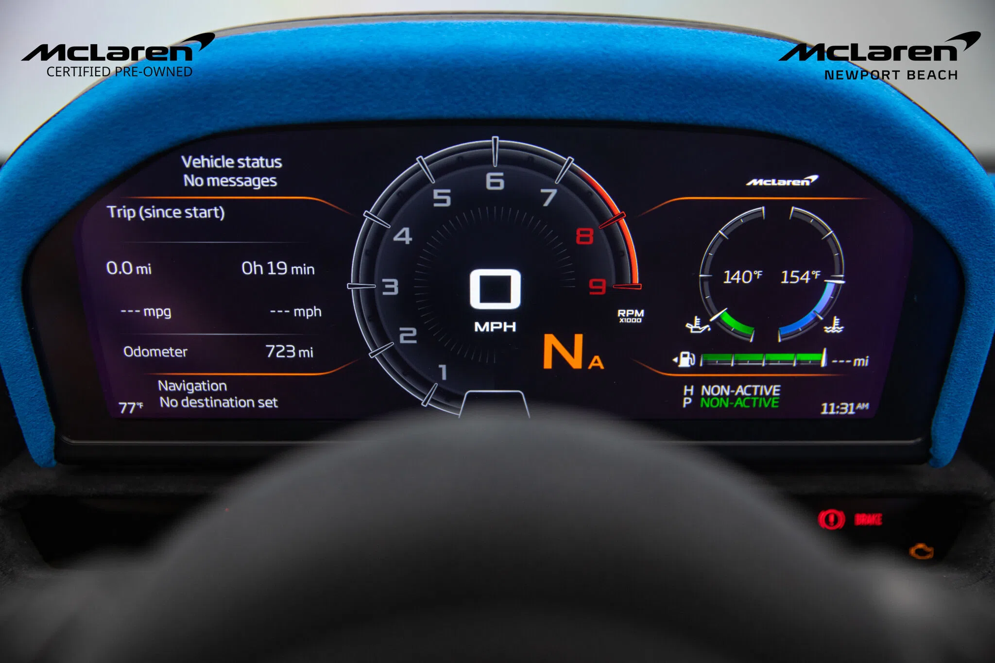 2022 McLaren 765LT interior, Carbon Black/Dove Gray