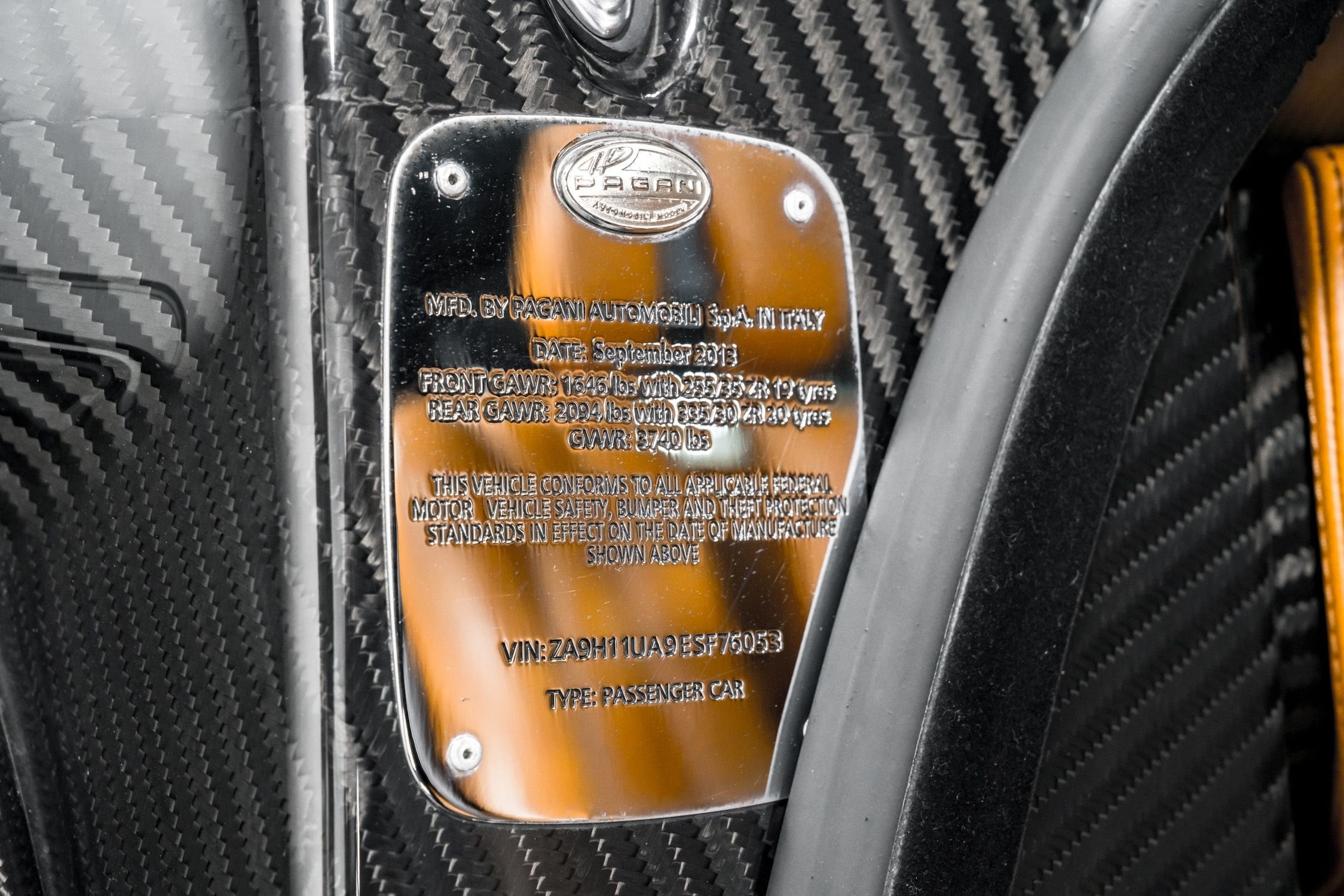 2014 Pagani Huayra, 31/64