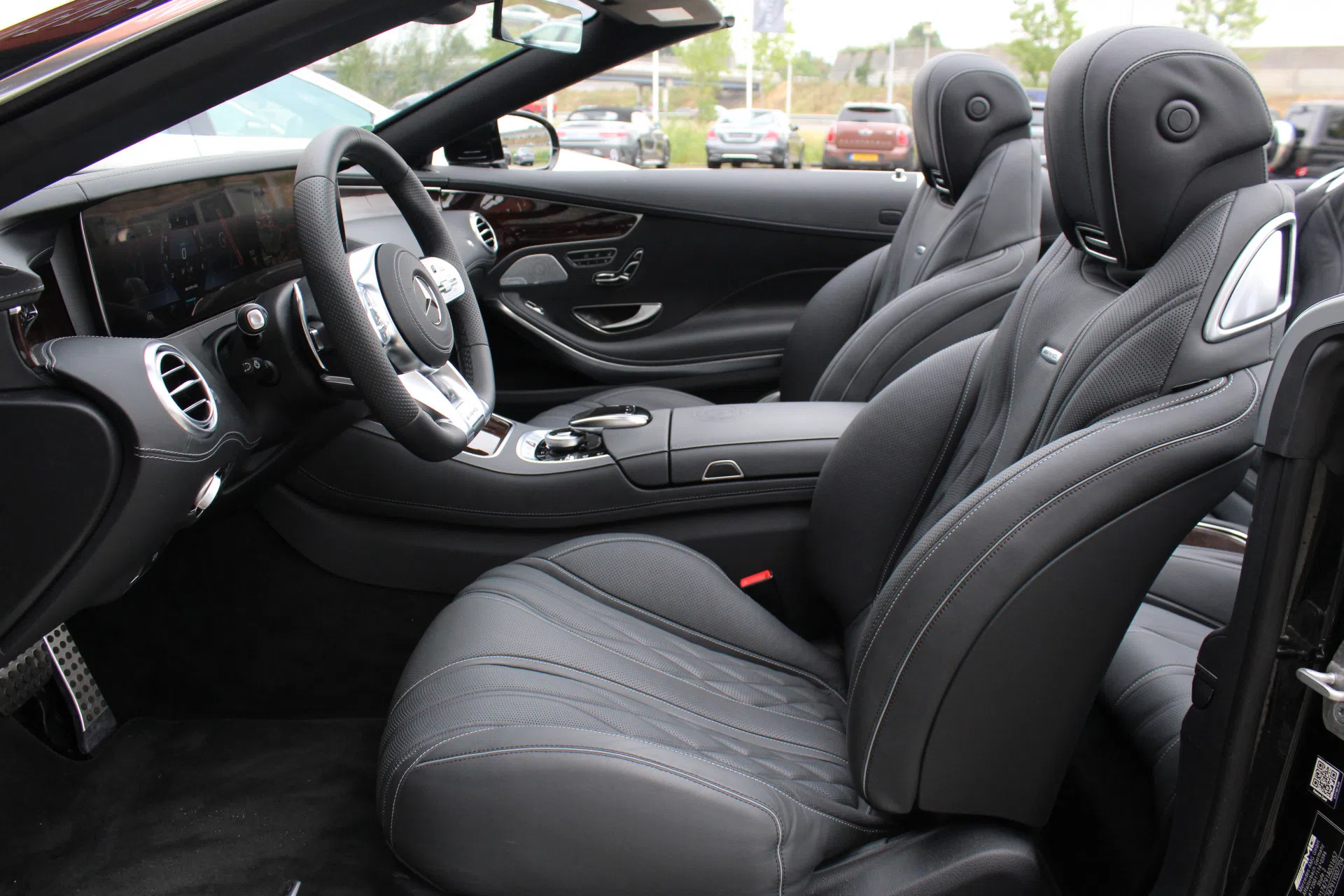 2017 Mercedes-AMG S 65 Cabriolet interior, seats, Black