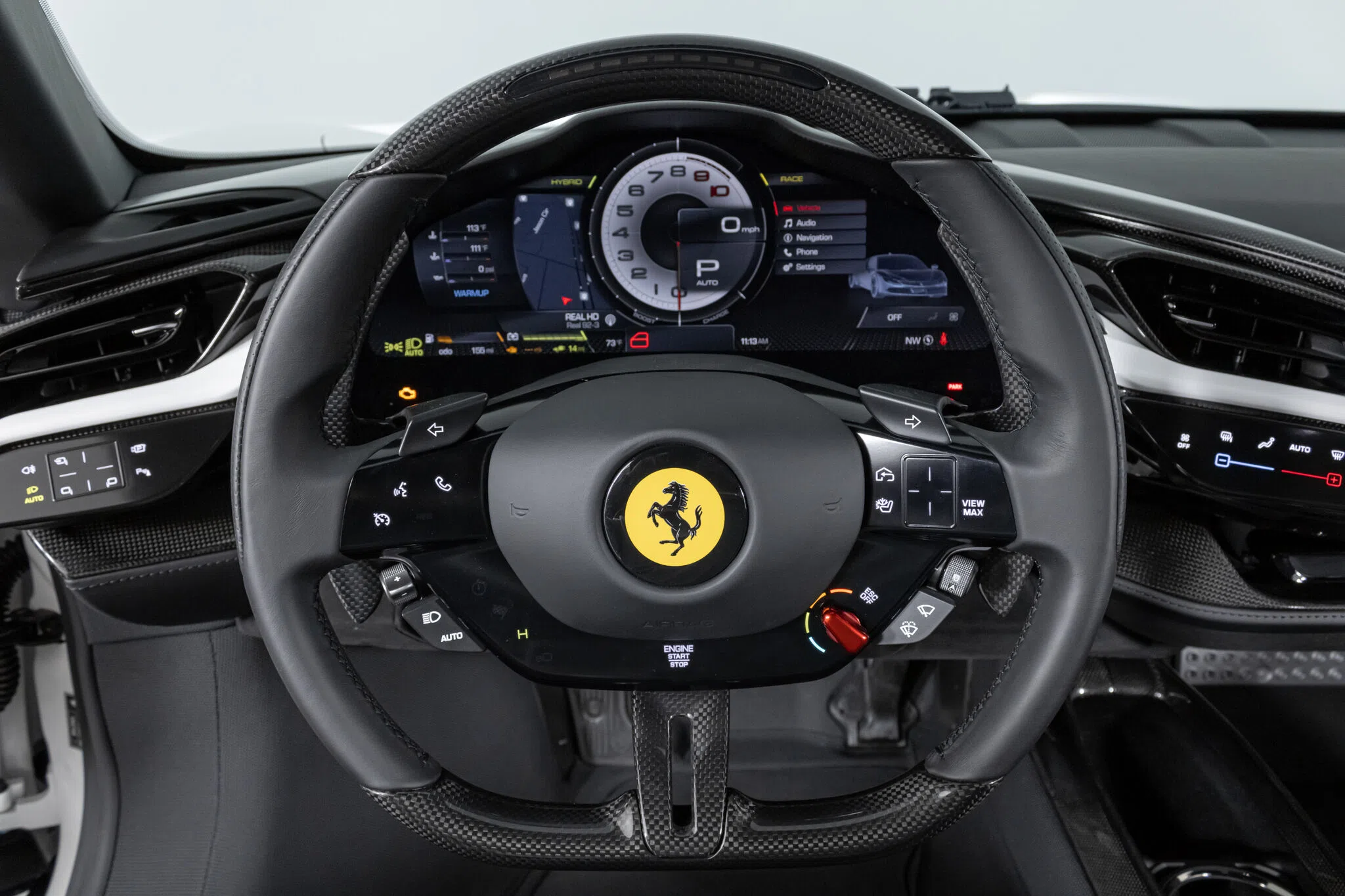 2022 Ferrari SF90 Stradale interior, dashboard