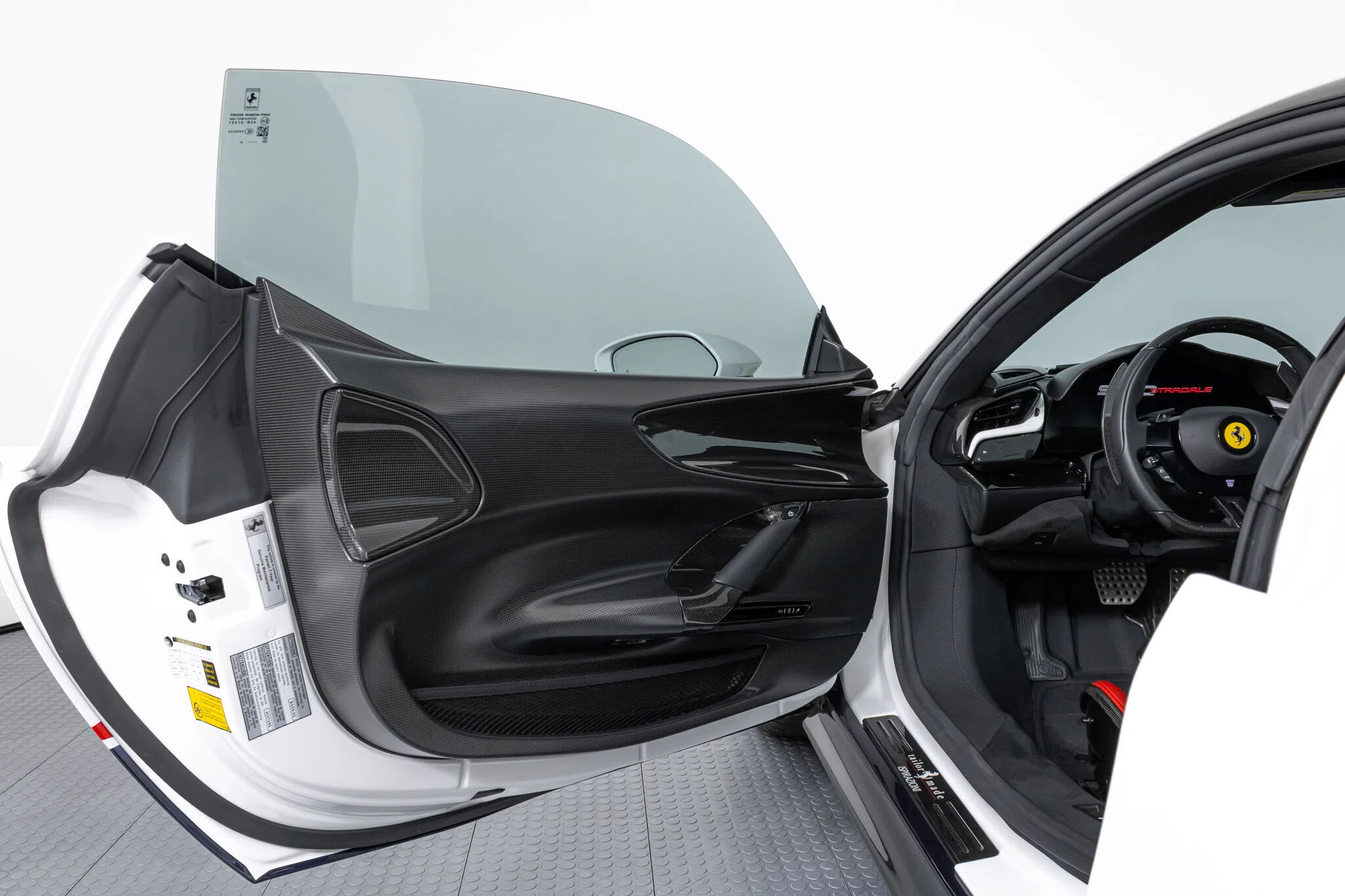 2022 Ferrari SF90 Stradale interior, door panel