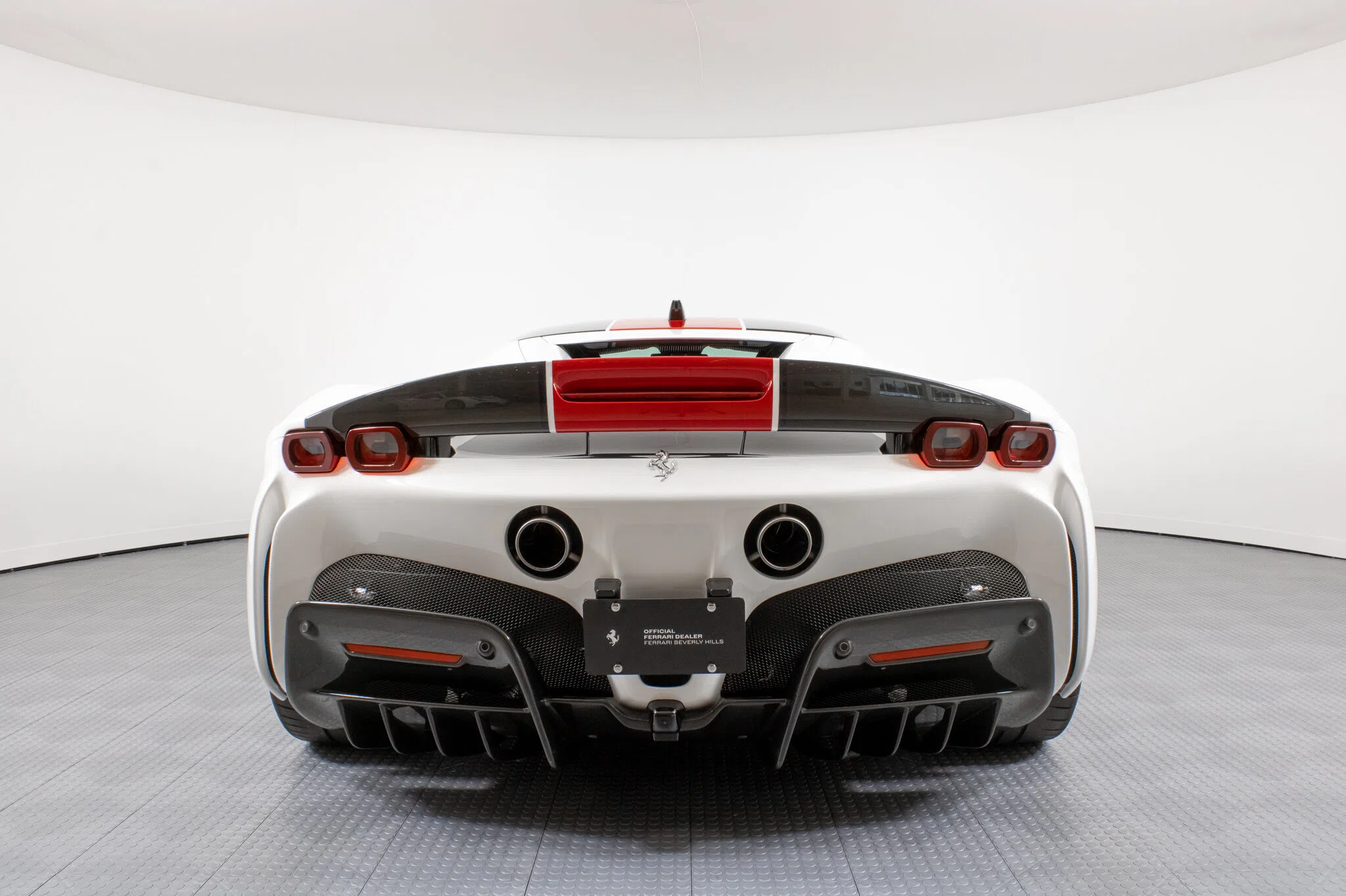2022 Ferrari SF90 Stradale, rear three-quarter view