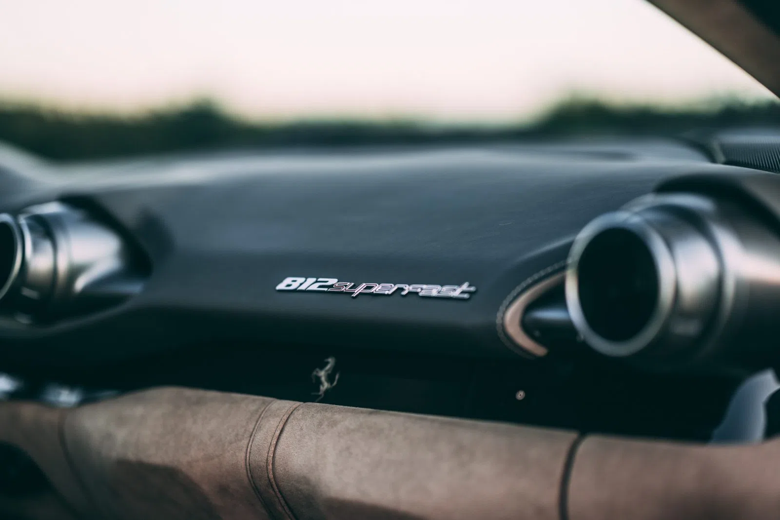 2018 Ferrari 812 Superfast interior, Tortora 130426