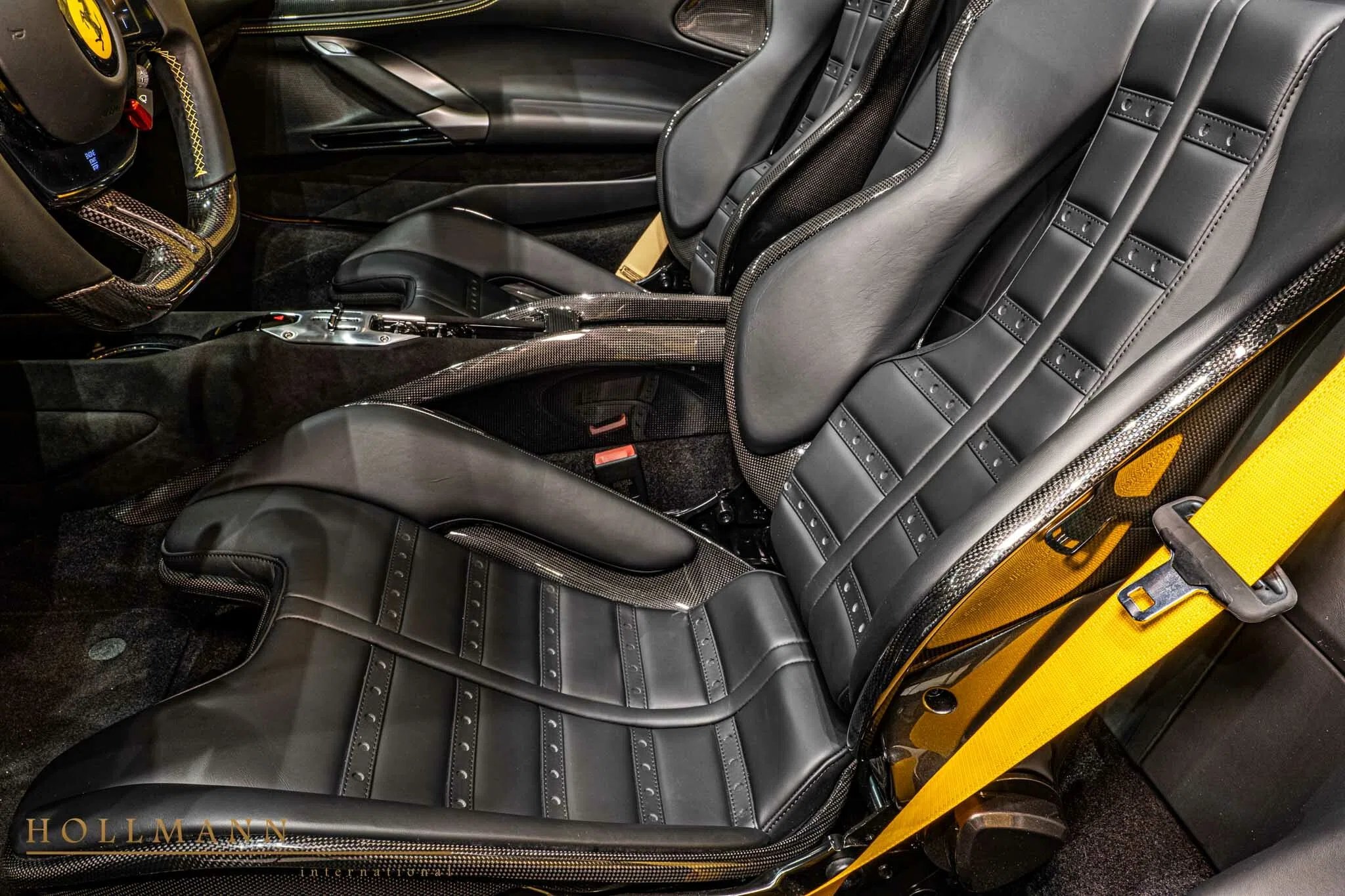2022 Ferrari SF90 Spider by NOVITEC interior, seats, Nero
