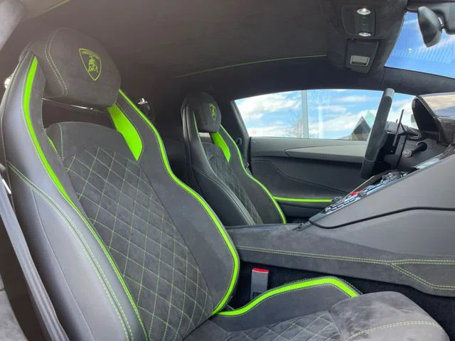 2019 Lamborghini Aventador S interior, seats, Black