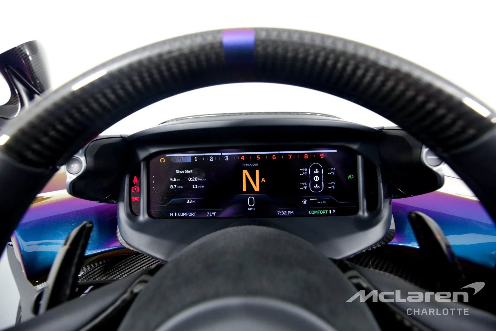 2021 McLaren Elva interior, JET BLACK