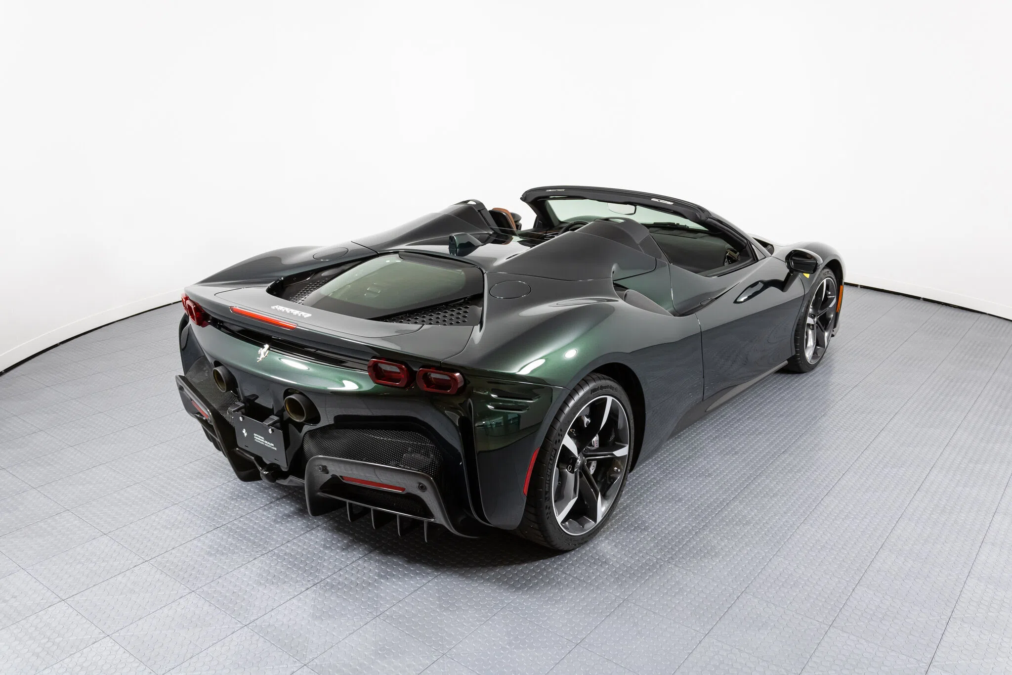 2022 Ferrari SF90 Spider, rear three-quarter view