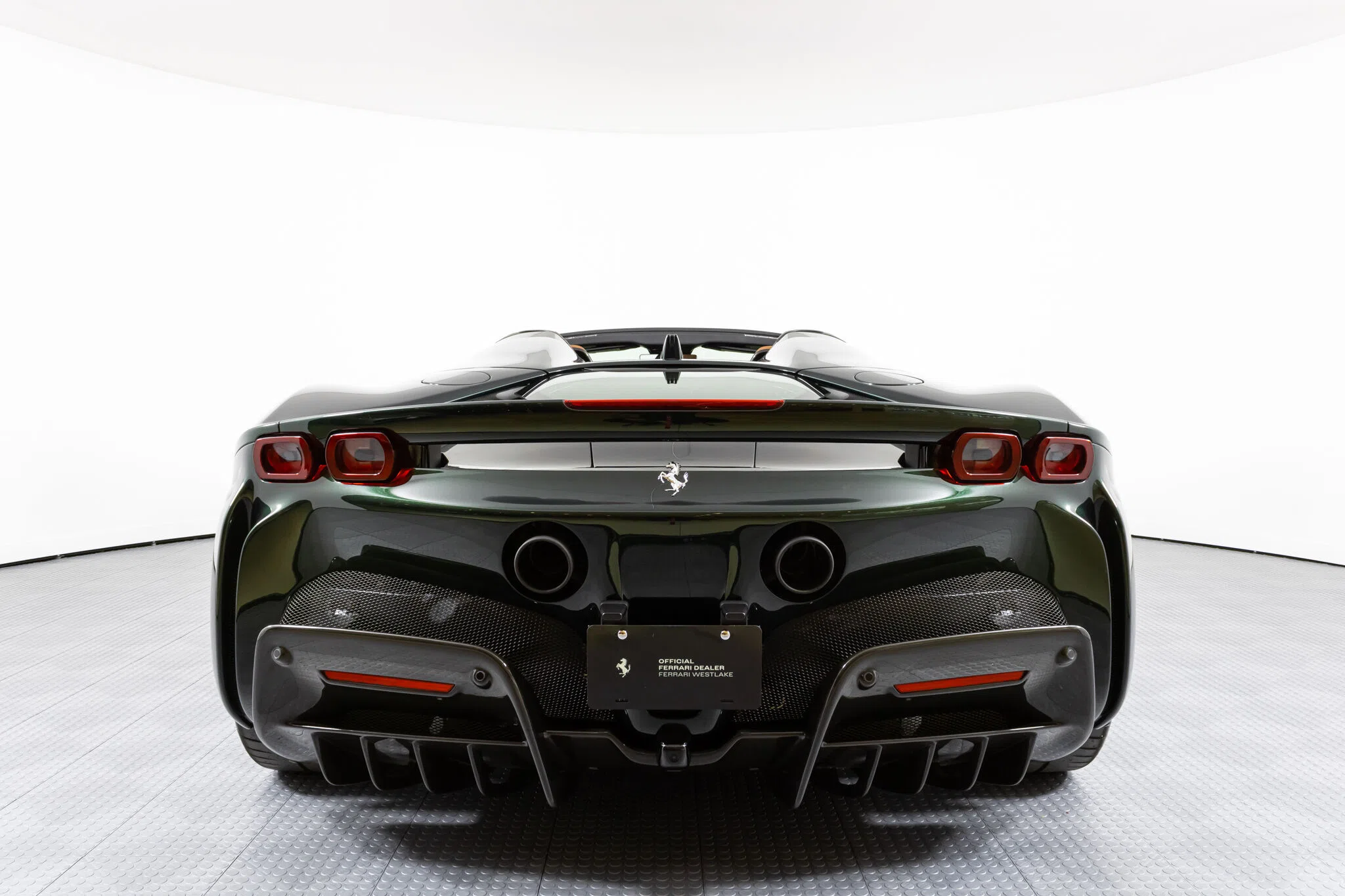 2022 Ferrari SF90 Spider, rear three-quarter view
