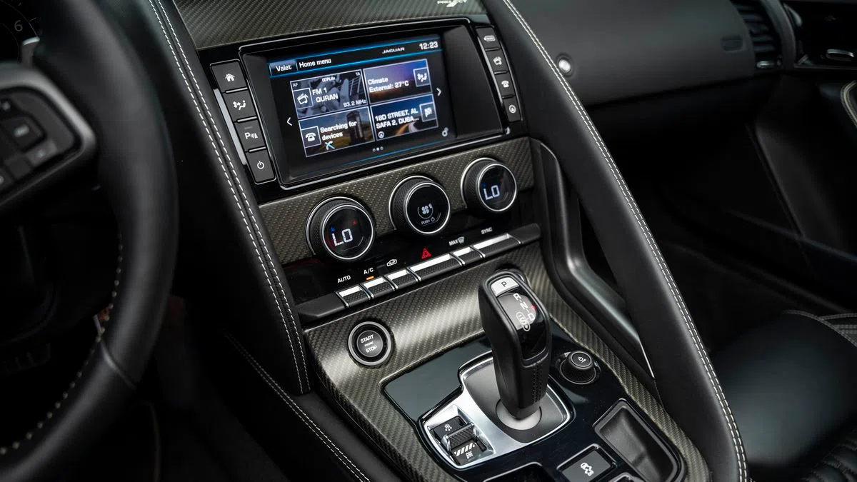2016 Jaguar F-type SV Project 7 – 1 of 250 interior, center console