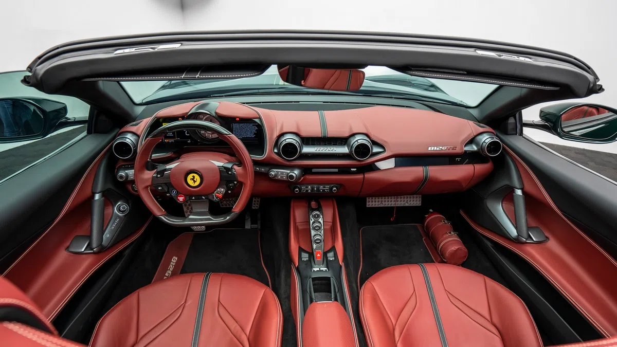 2021 Ferrari 812 GTS interior, dashboard
