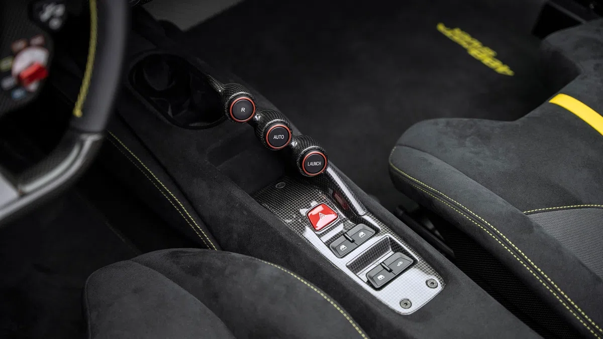 2019 Ferrari 488 Pista Spider interior, center console